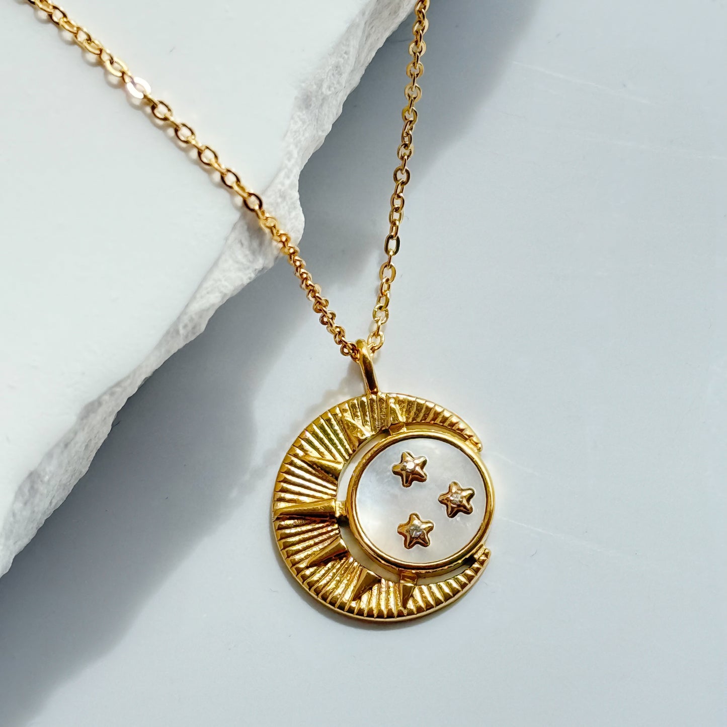 Gold Plated High Quality Affordable Necklace, Front Side