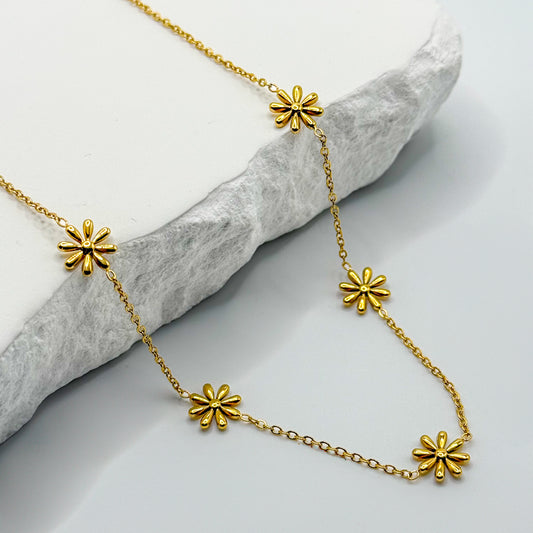 Gold Plated High Quality Affordable Necklace, Front Side