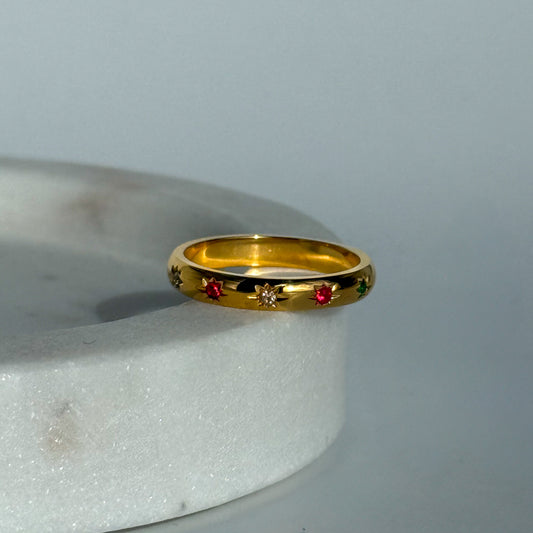 Gold Plated High Quality Affordable Ring, Front Side
