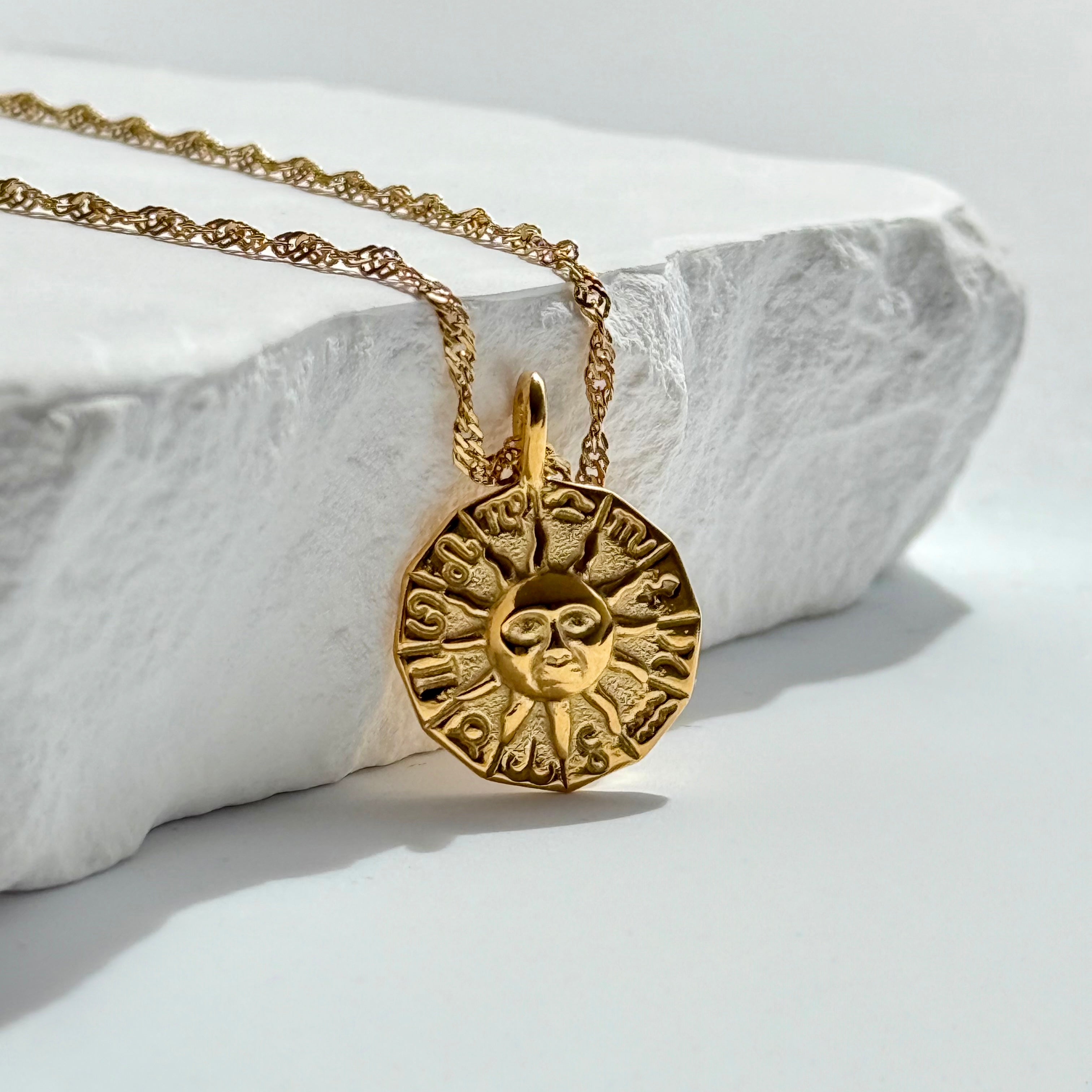 Gold Plated High Quality Affordable Necklace, Front Side